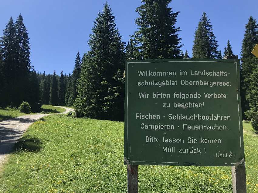 Camping Obernberger See ist verboten