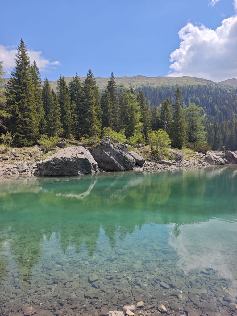 Obernberger See Aussichtspunkt in der Seebucht